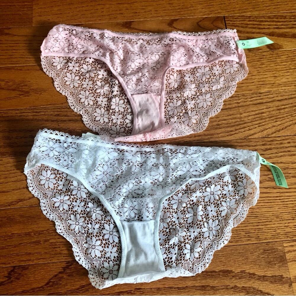 Honeydew Bundle Lace Solid Pink White Seamless Bikini Women’s Size M NWT - Picture 4 of 7